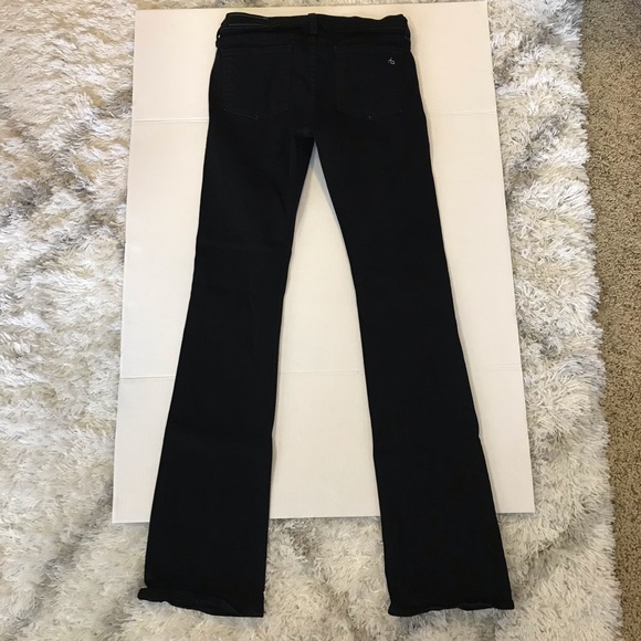 Rag and Bone Stiletto Boot cut black jeans 28 - Picture 15 of 16
